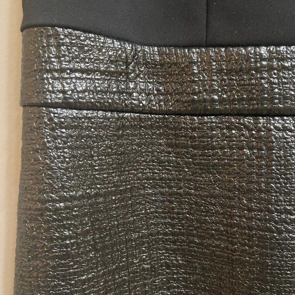 Armani Exchange Faux-Leather Mini Dress, Size 10 - Picture 6 of 13